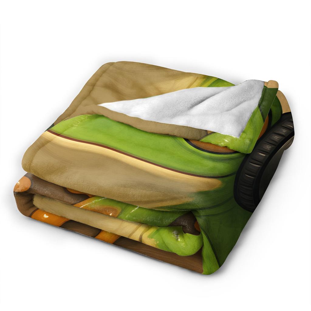 Gentleman Frog Blankets Super Warm Funny Plush Throw Blanket For Girls Boys Home Decor Flannel Bedspread Bed Cover
