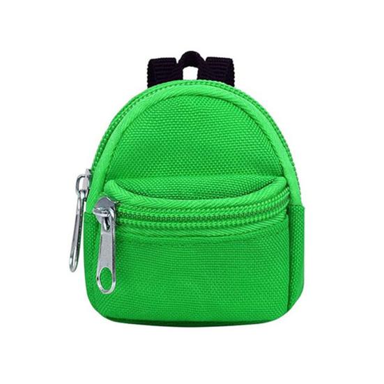 Mini Backpack Coin Purse, Scratch Resistant Zippered Compartment Keychain Bag, Waterproof Oxford Cloth Earphone Case