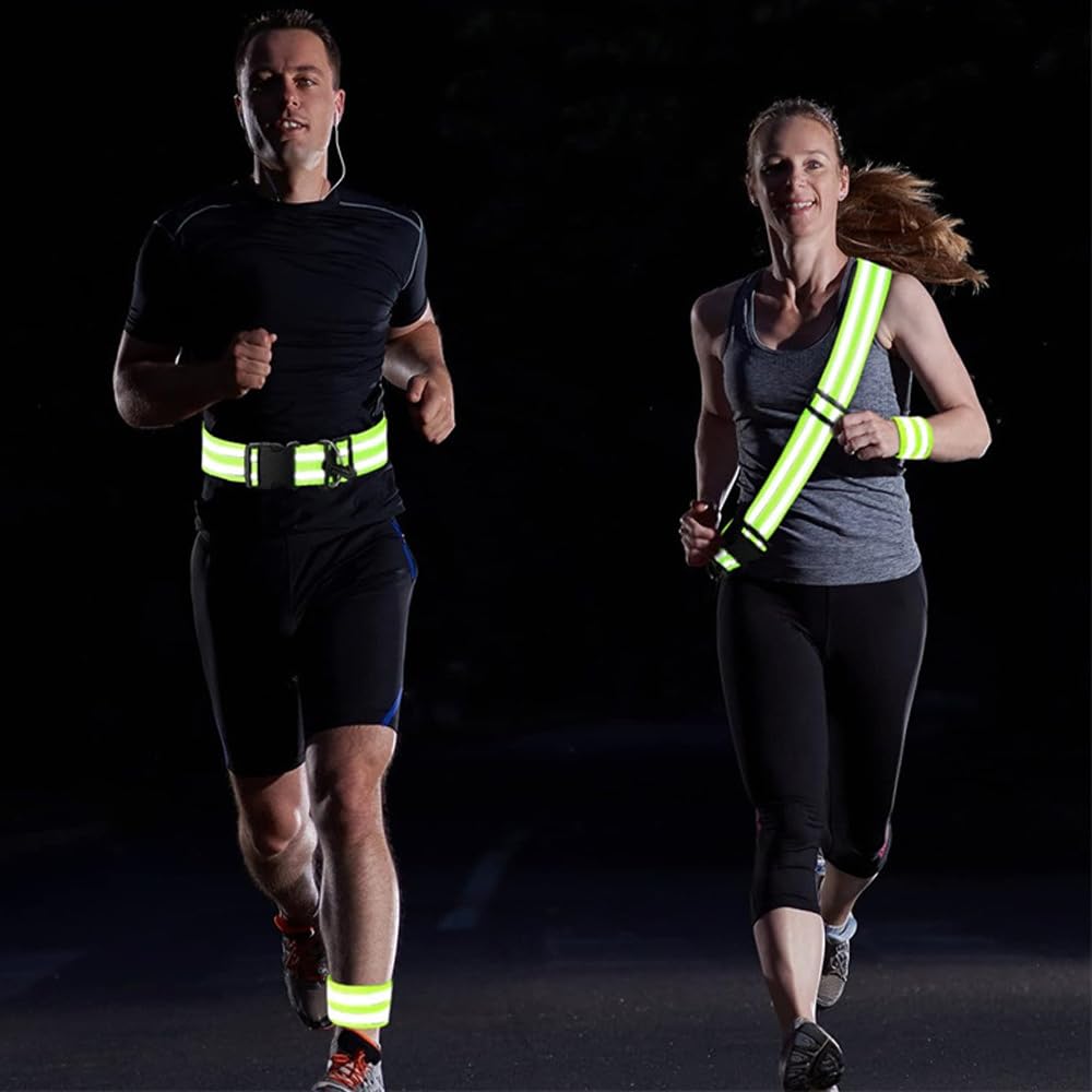 [DFsucces] Reflective Tasuki Reflective Belt Arm Band Night Walking Safety