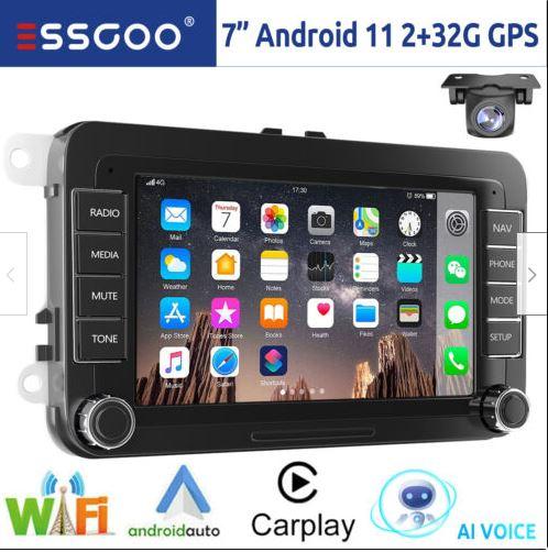 Compatible for VW Volkswagen Jetta Passat 7" Android 12.0 Car Stereo Radio Apple Carplay GPS