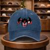 A UnisexS Demon Monster Head Baseball Cap Stylish And Adjustable for Outdoor Use Featuring an Urban Style This Lightweight And