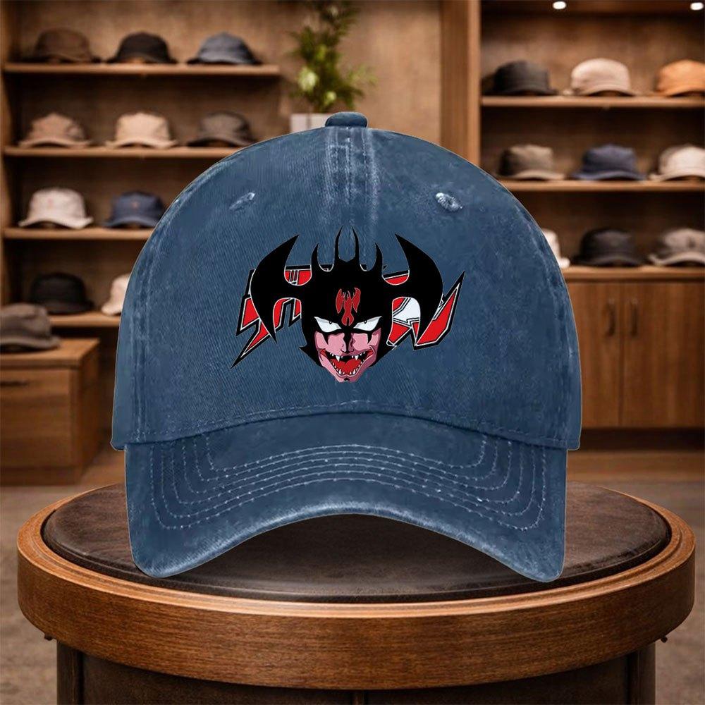 A UnisexS Demon Monster Head Baseball Cap Stylish And Adjustable for Outdoor Use Featuring an Urban Style This Lightweight And