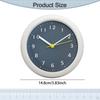 Bathroom Clock Minimalist with Suction Cup Wall Silent for Household Restroom Living Room
