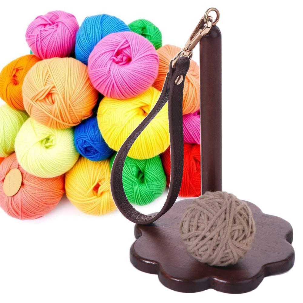 Wooden Wrist Yarn Holder Wool Ball Thread Spool DIY Yarn Stand  Knitting Tool