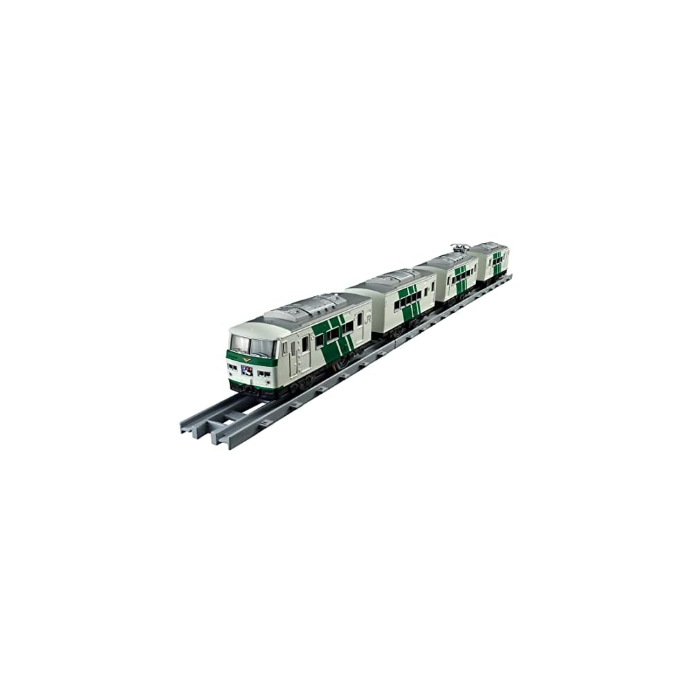 

Takara Tomy Plarail Real Class 185 Series Limited Express Train Green Stripe Toy for Kids
