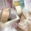 1Roll Sheer Organza Ribbon Chiffon Silk Ribbon for DIY Craft Gift Wrapping Christmas Decoration Wedding Bouquet Sewing Supplies