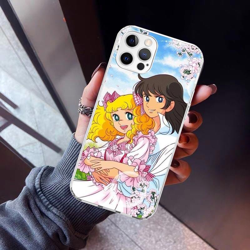 

Candy 90s Anime Phone Case For iPhone 17 Air 11 13 Mini 14 15 Plus 16 12 Pro Max 16E SE 7 8 Pattern Soft TPU Back Cover 17 Air iPhone 17 Pro Max