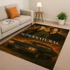 3D Supernatural Sam Dean Winchester TV Living Room Non-Slip Area Rug Soft Carpet for Bedroom Playroom Sofa,Home Decor Doormat