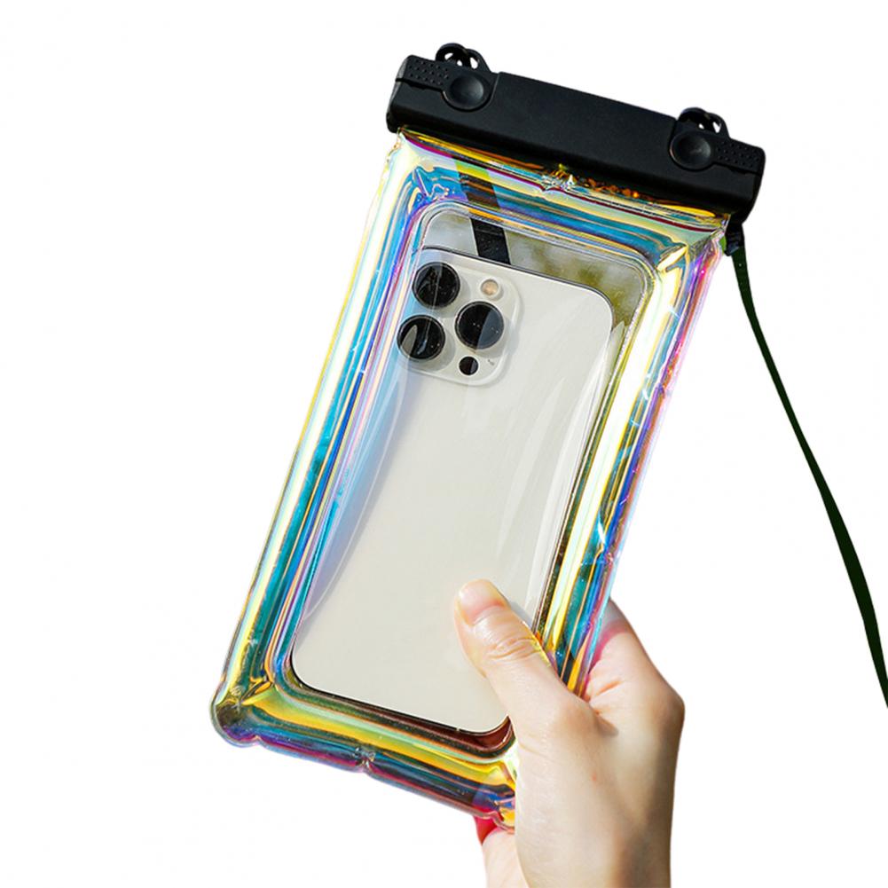 Waterproof Phone Pouch with Lanyard Touchscreen Clear PVC Beach Kayaking Swimming Floating Cell Phone Dry Bag Case Protector