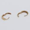 Less Is More 14K Gold One Touch Stripe Earring