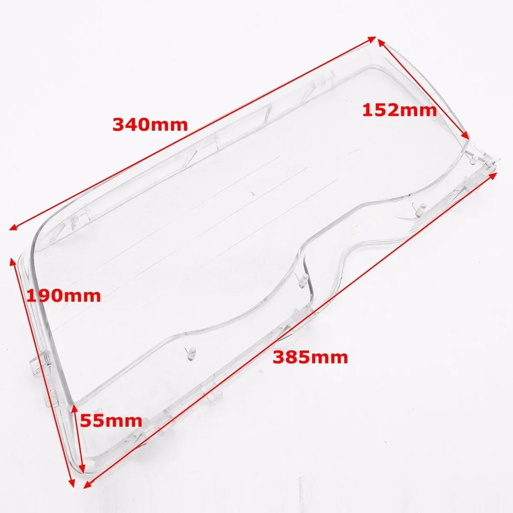 Pair Car Headlight Cover For BMW E46 4 Door 3-Series 1998 1999 2000 2001 Lampshade Bright Shell Head Lamp Lens Covers