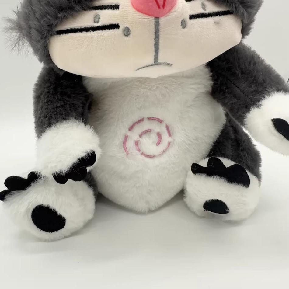 Anime Figure Lucifer Cat James Sullivan Plush Toy Breathing Soothing Sleeping Companion Music and Light Doll Sensory Toys