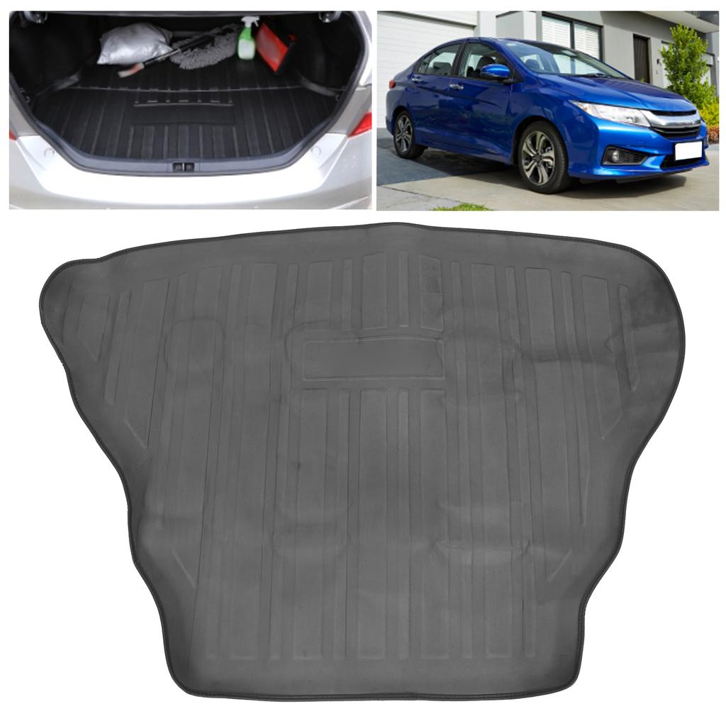 PVC Bakre Bagagerumsgolvmatta Vattentät Anti-repa Lastfoderbricka Passar för Honda City 2008 2014