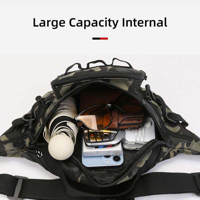Fanny Pack Men Tactitcal Bag Camping Waist Chest Molle Bags Belt Camping Outdoor Hunting Hiking Backpack Travel Sling