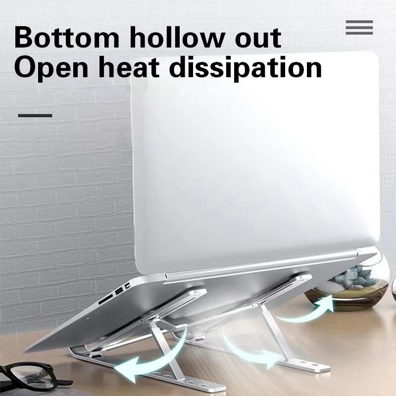 8 Gear Foldable Laptop Stand Holder Portable Notebook Support Base Adjustable Riser Cooling Bracket Laptop Cooler Accessories