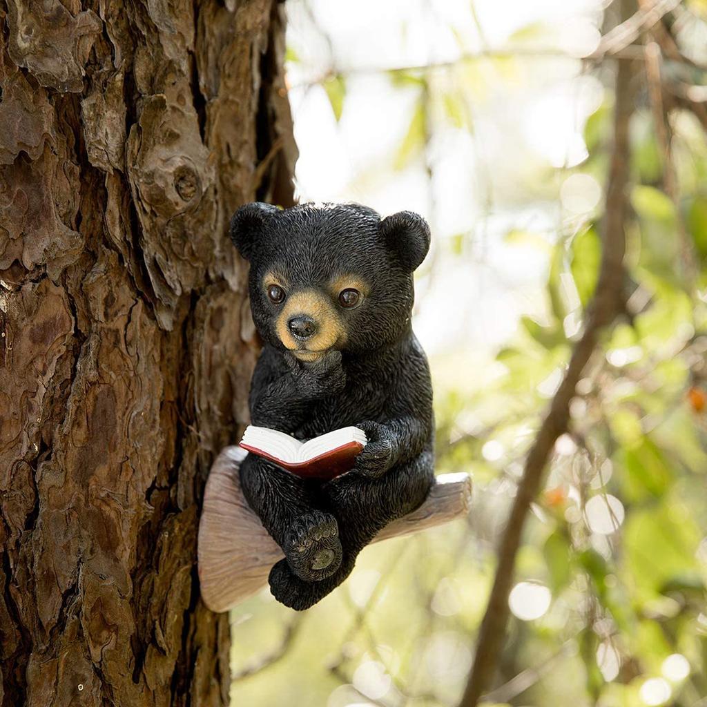 Little Bear Garden Solar Decoration Lighting Creative Outdoor Courtyard Decoration Resin Little Bear Solar Lighting Decoration