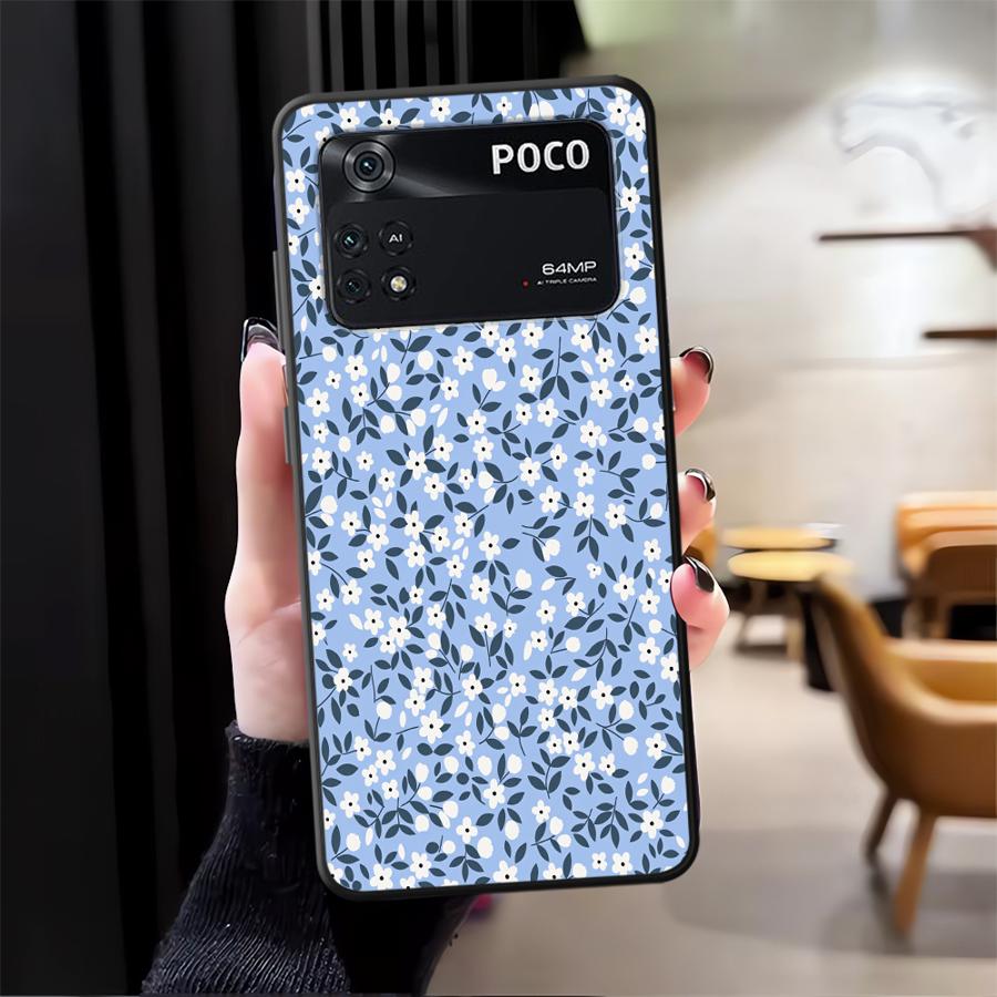 

Чехол для Xiaomi Poco F8 M5 M3 M4 M7 C75 F3 C61 C50 C71 X3 X4 X5 X7 Pro F1 Funda Чехол для телефона Красивые Цветочные Фрагменты Poco M7