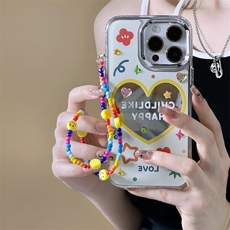 Zhitai Mirror Case with Bracelet for iPhone 15 Pro/16 Pro Max