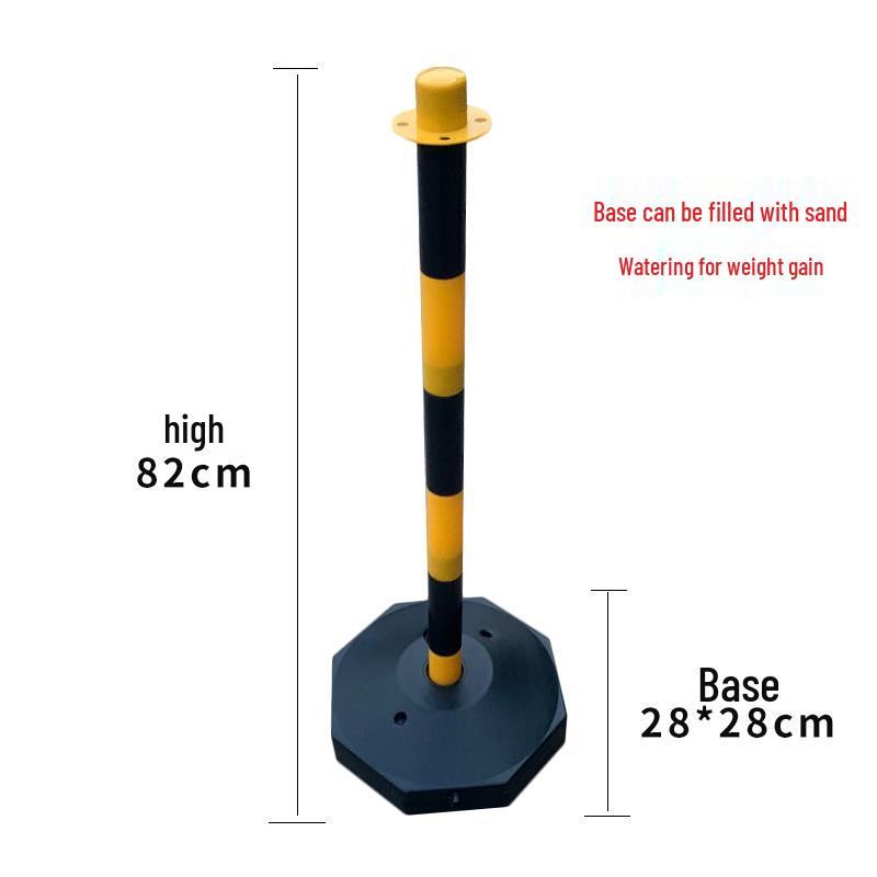 Plastic Warning Post Chain for Construction Site Fence with Isolation Barrier and Caution Tape