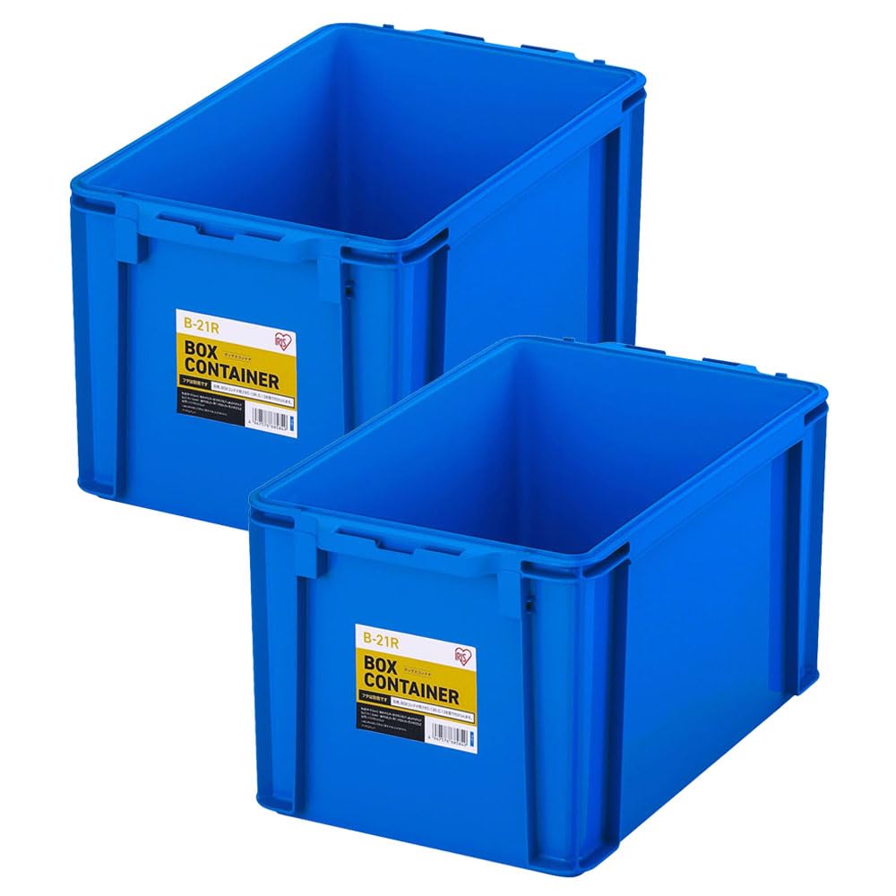 

of Iris Ohyama Box Container Blue [Set 2] B-21R синий