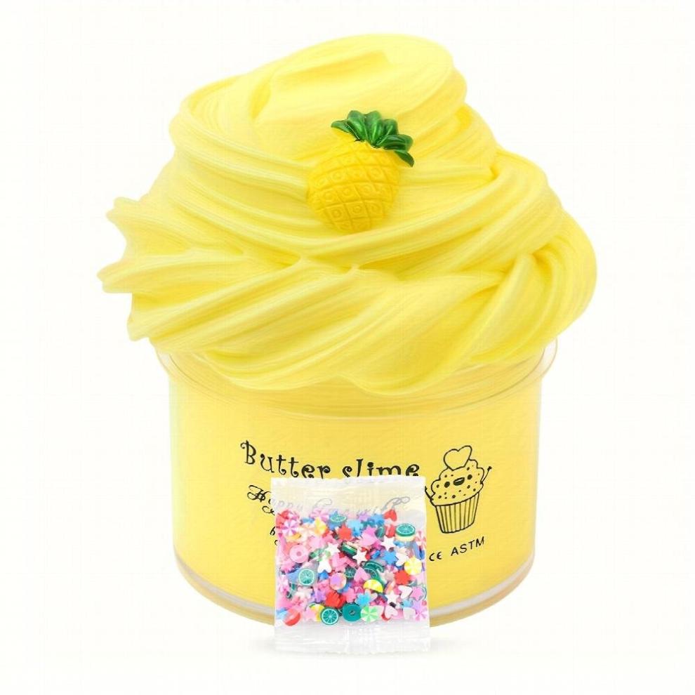 Slime Set Soft And Non Sticky Yellow Apricot Cyan Slime Toys DIY Slime Toy Interesting Toy For Birthday Parties And Events