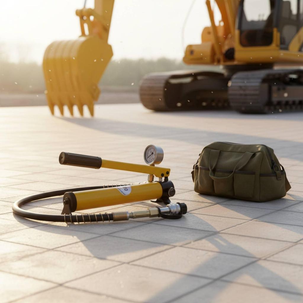 Manual Hydraulic Pump Heavy Duty Hand Leak Resistant Industrial