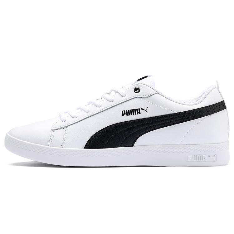 (WMNS) PUMA Smash v2 Leather  White Black  Women s 365208-01 EU 36