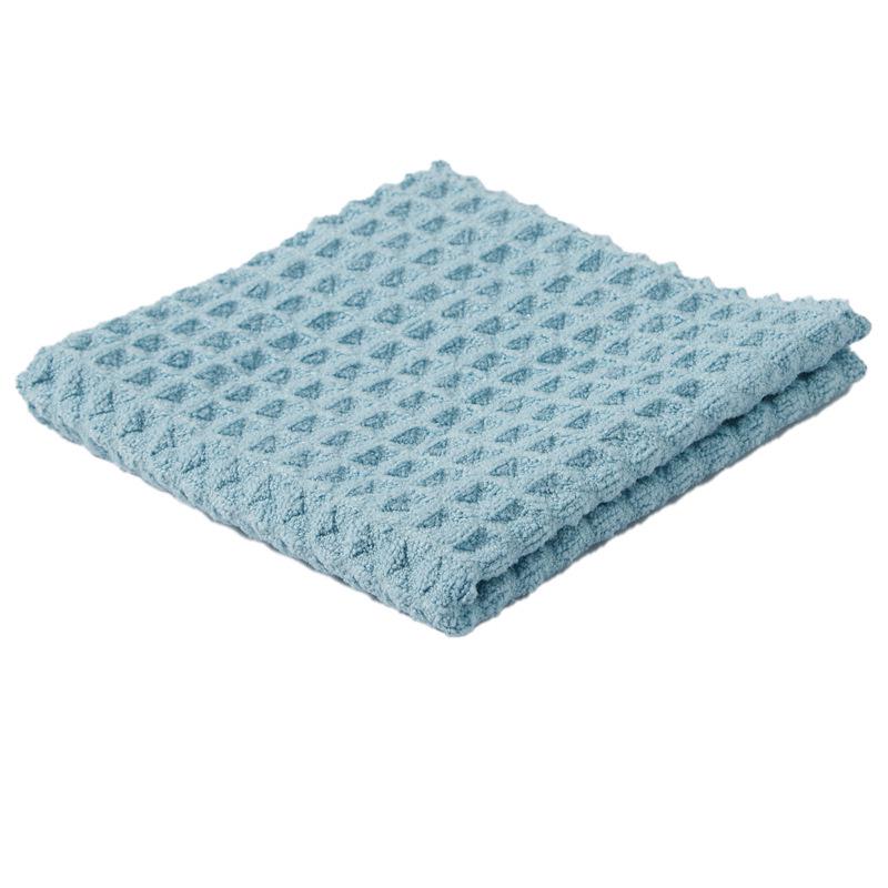 Waffle Pattern Absorbent Dishwashing Scouring Pad & Towel - Large Size, Kitchen Cleaning Essential