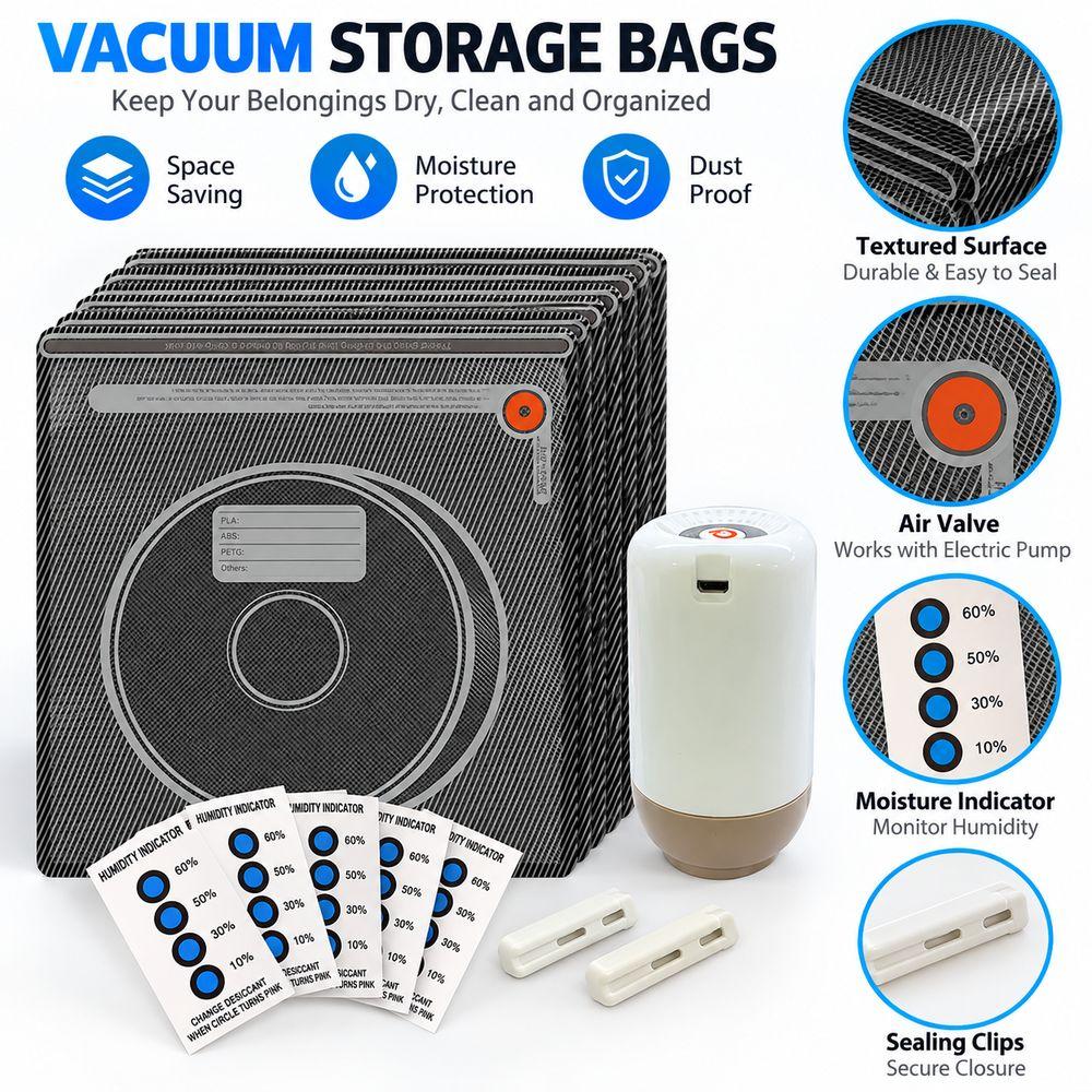 Moisture Indicator Cards 3D Filament Vacuum Storage Bags 3D Filament Bag  Home Storage