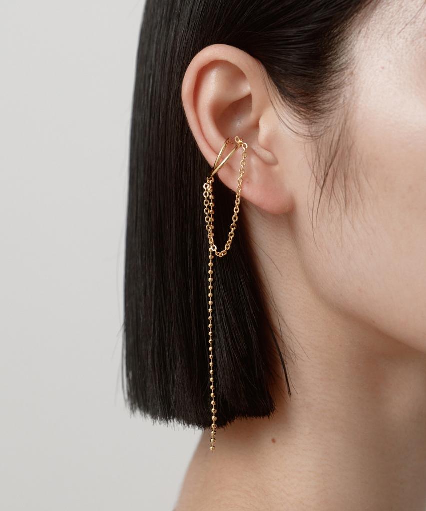 Novice Tokyo Long Chain Ear Cuff / Gold