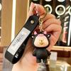 Chubby Cartoon Monster Keychain: Cute Car Pendant & Backpack Charm Gift