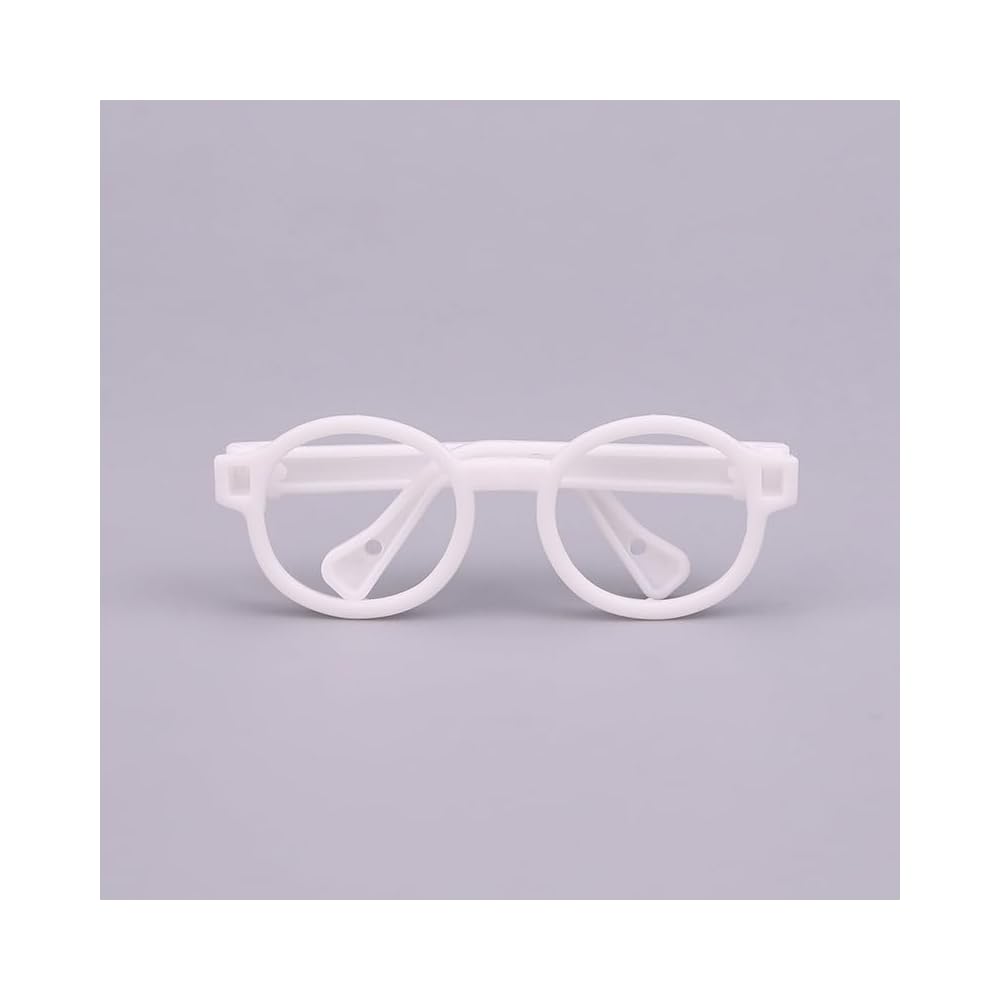 

Labubu Barbie Miniature Glasses Accessories for Plush Toys 10-20cm Dollhouse Decor White