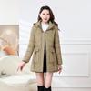 2025 Winter Down Cotton Jacket Fashion Hooded Warm Padded Jacket Plus Size Cotton Jacket