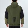 Adidas Color Block Spliced Warm Cotton Jacket Men Outerwear Military-Green GT6547
