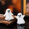 Halloween Horror White Ghost Resin Ornament Decorative Mold Holiday Party Decorative Crafts Ornament