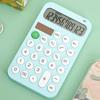 Desktop Calculator Solar Powered Battery Operated 12 Digits Round Buttons Large LCD Display Finance Student Calculator Office Supplies
