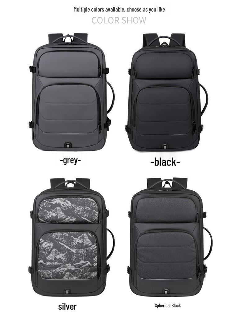 Expandable Waterproof Laptop Backpack with USB Charging for Men & Women – Business & Casual Use