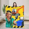 Danny Go Cartoon Flannel Blanket  Super Soft Bedding Throw for Bedroom Sofa Bedspread Decorative Cover