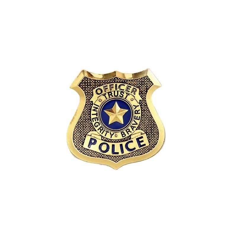 Anime Movie Zootopia Brooch Badge POLICE Rabbit Judy Cos Clothing Badge