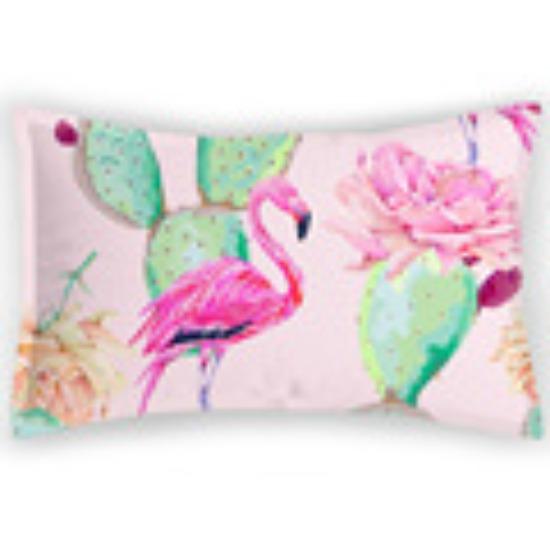 

Romantic Style Pillowcase, Flowers and Birds, Natural Plant Velvet, Imitation Denim Satin Pillowcase, American Pillowcase 30 * 50/115G satin