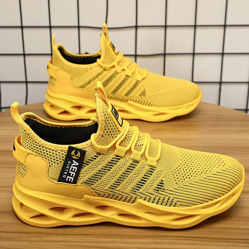 40-47 Pánské Velké Velikosti Lehké Prodyšné Síťované Boty Pánské Tenisky Běžecké Boty se Vzduchovým Polštářem Síťované Boty