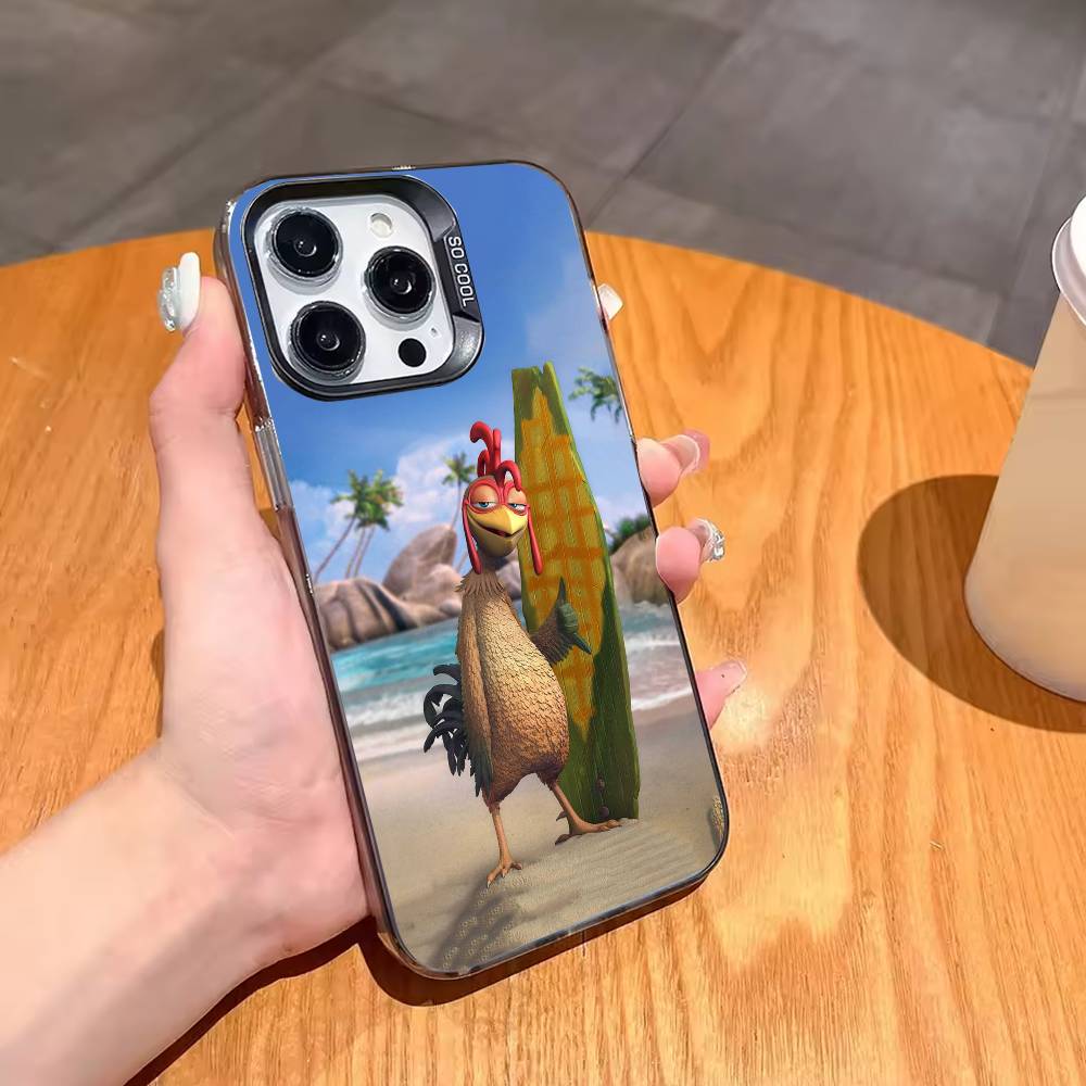 C-Chicken J-Joe Surf Phone Case For iPhone17,16,15,14,13,12,11,Pro,MAX Gray Matte Silicone Black Cover