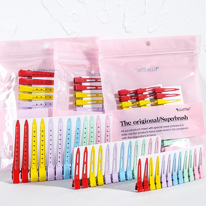 24-48pcs Colorful Metal Hair Clips Professional Salon Hairpin Makeup Clamps Soft Hair Root Fluffy Tool Hair Styling Accessories