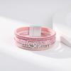 Multi Layer Leather Bracelet for Women Heart Accessories  Stylish Ladies Hand Jewelry Gift
