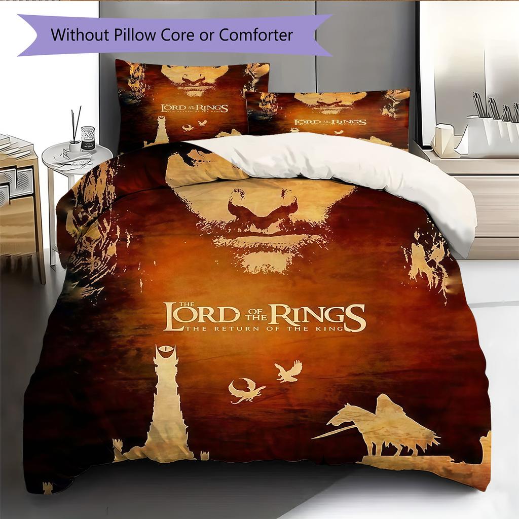 Classic Movies  Pattern Bedding Quilt Set Quilt Cover Pillowcase Home Decoration Birthday Gift (1 * Duvet Cover + 2 * Pillowcase, Without Core)