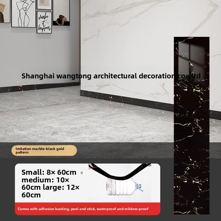 

Толстый рулон, европейский стиль, мраморная плитка, панельные обои, самоклеящийся ПВХ, имитация кирпича, съемный, сделай сам, защитная полоса для пола и стен 8cm wide * 60cm long