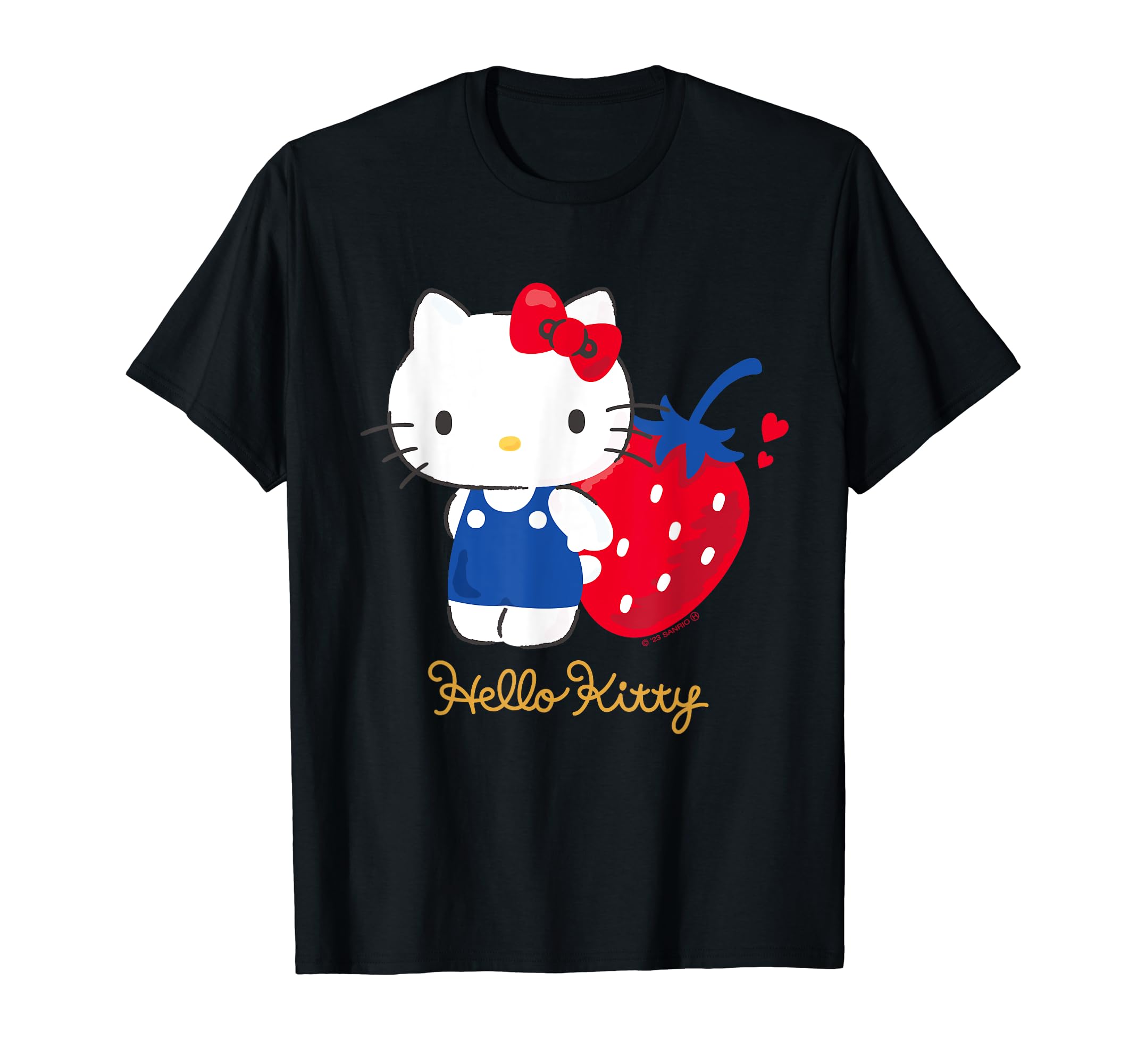 

Hello Kitty Strawberry Dark Color T-shirt чорний