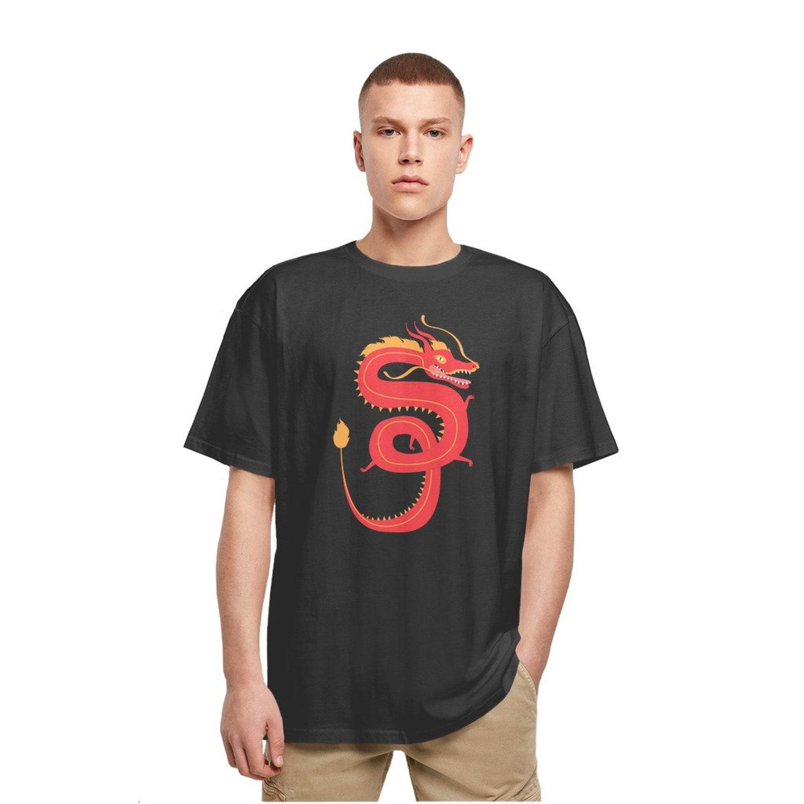 Chinese dragon Heavy Oversized T-Shirt 3XL