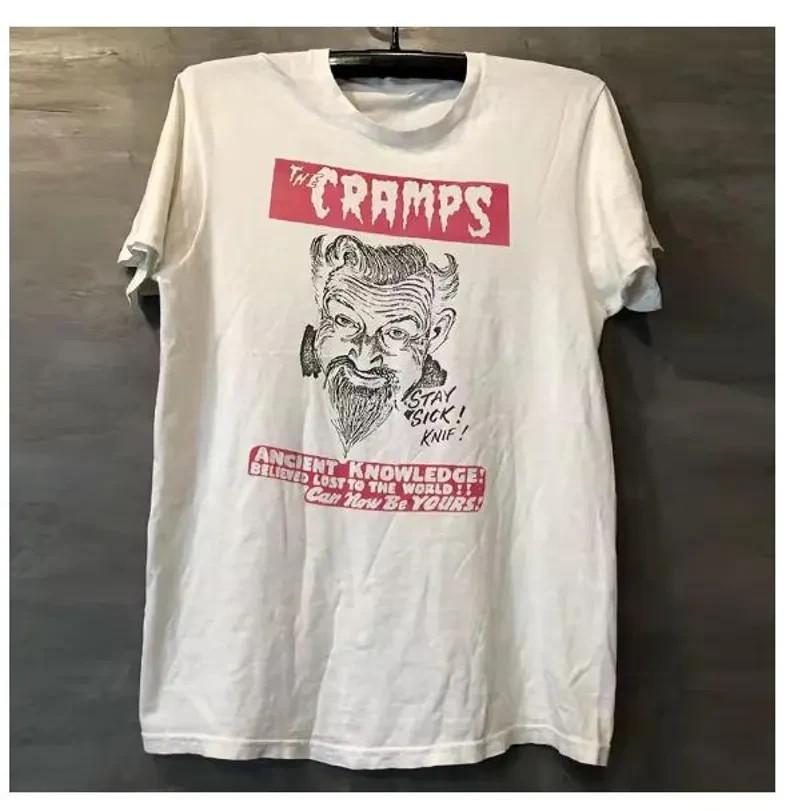The Cramps рок-музыка группа винтаж ретро короткий рукав белая футболка VK01957 Унисекс футболка L