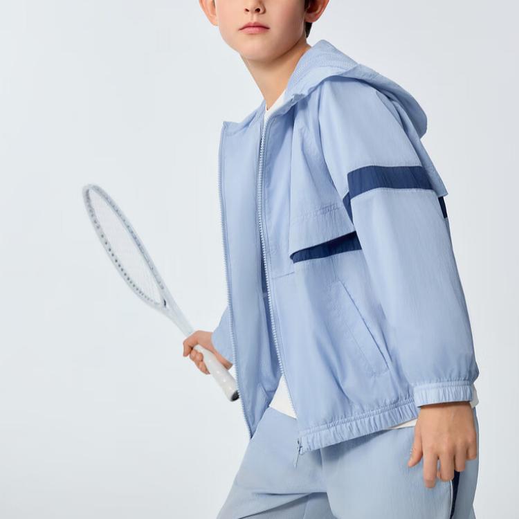 New Balance Kids Jackets Hooded Moderate 7AG26113-LBL